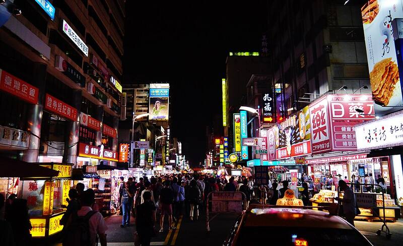 六合夜市：六合夜市夜景